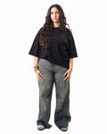 Oversized t-shirt -Black color