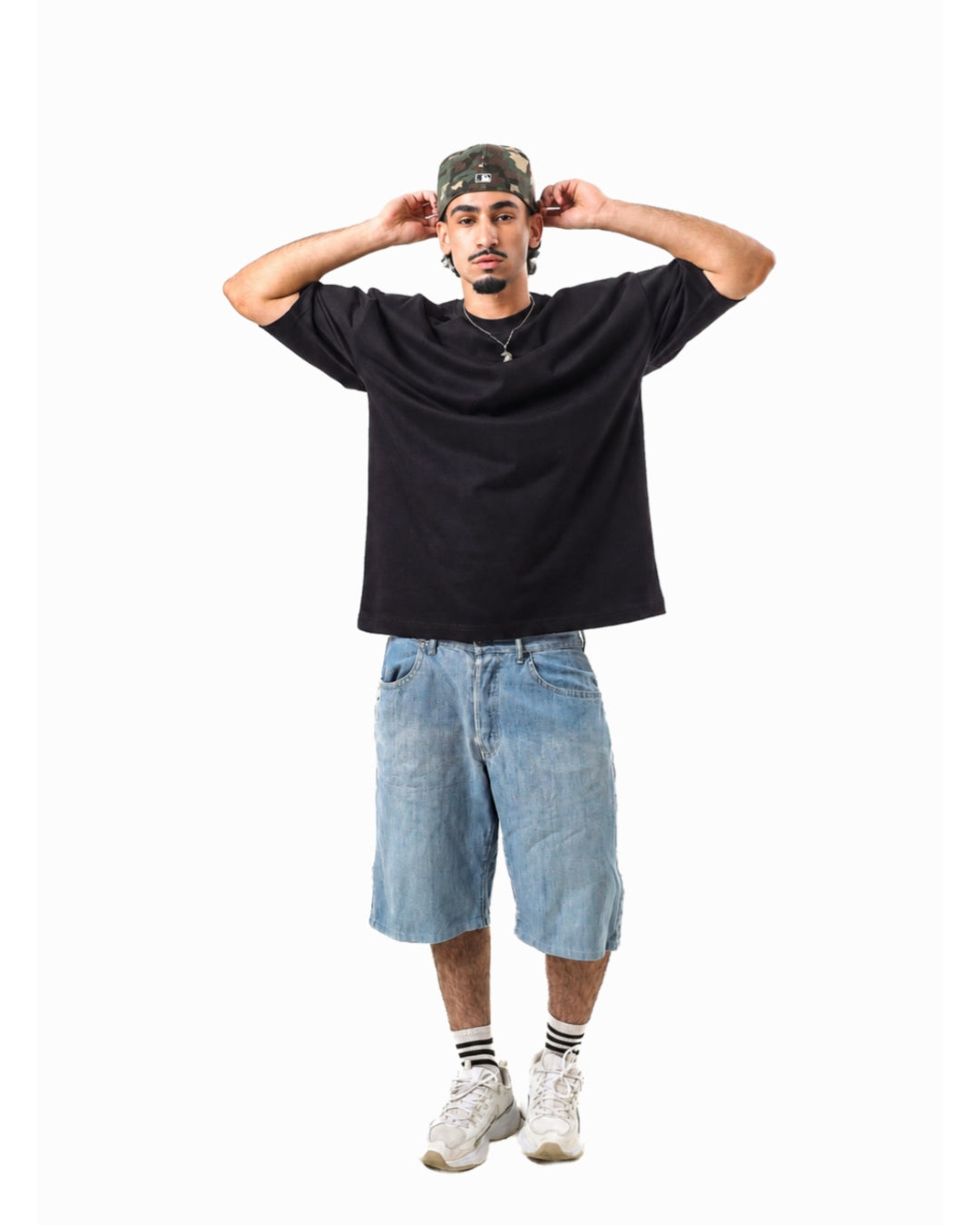 Oversized t-shirt -Black color
