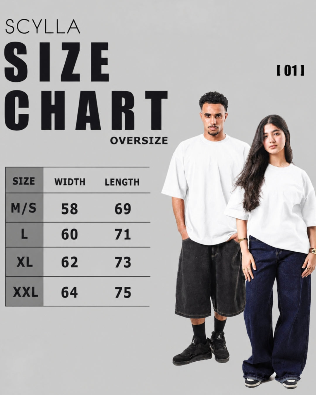Oversized t-shirt -White color