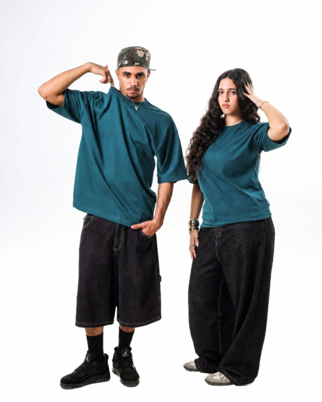 Oversized t-shirt -Olive color