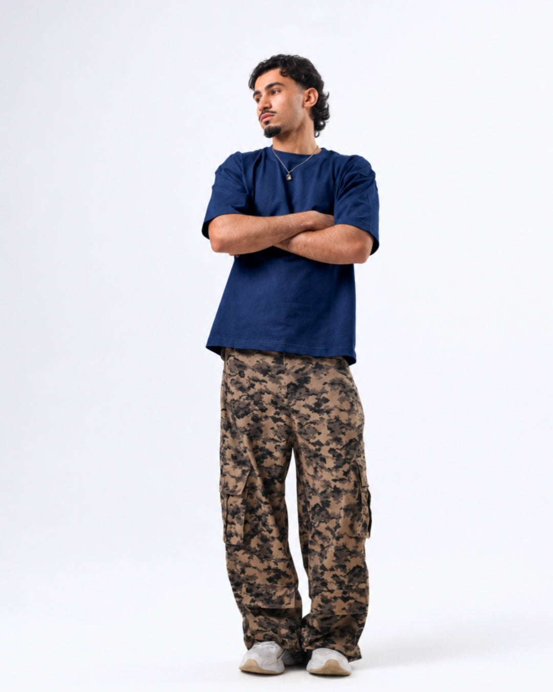 Oversized t-shirt - navy color