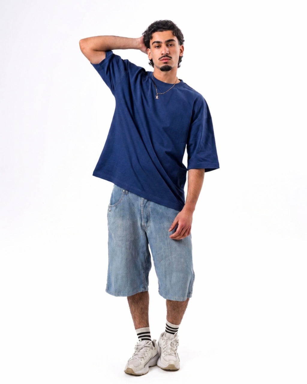 Oversized t-shirt - navy color