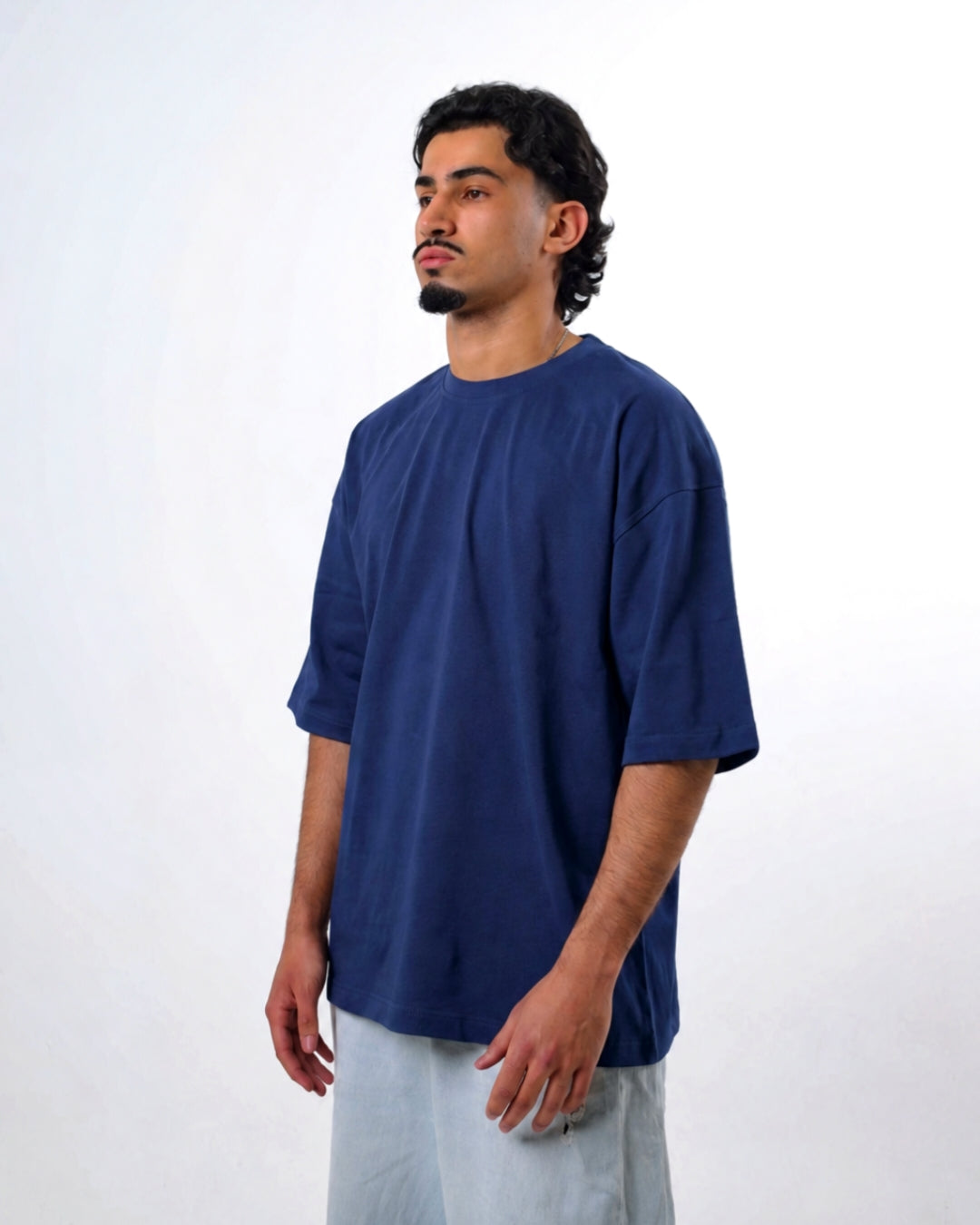 Oversized t-shirt - navy color