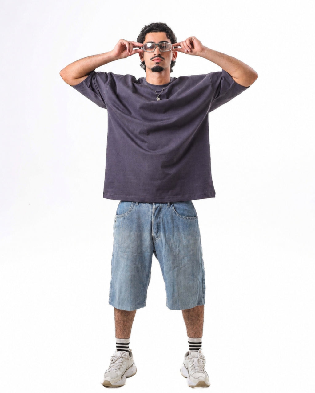 Oversized t-shirt -Dark gray color