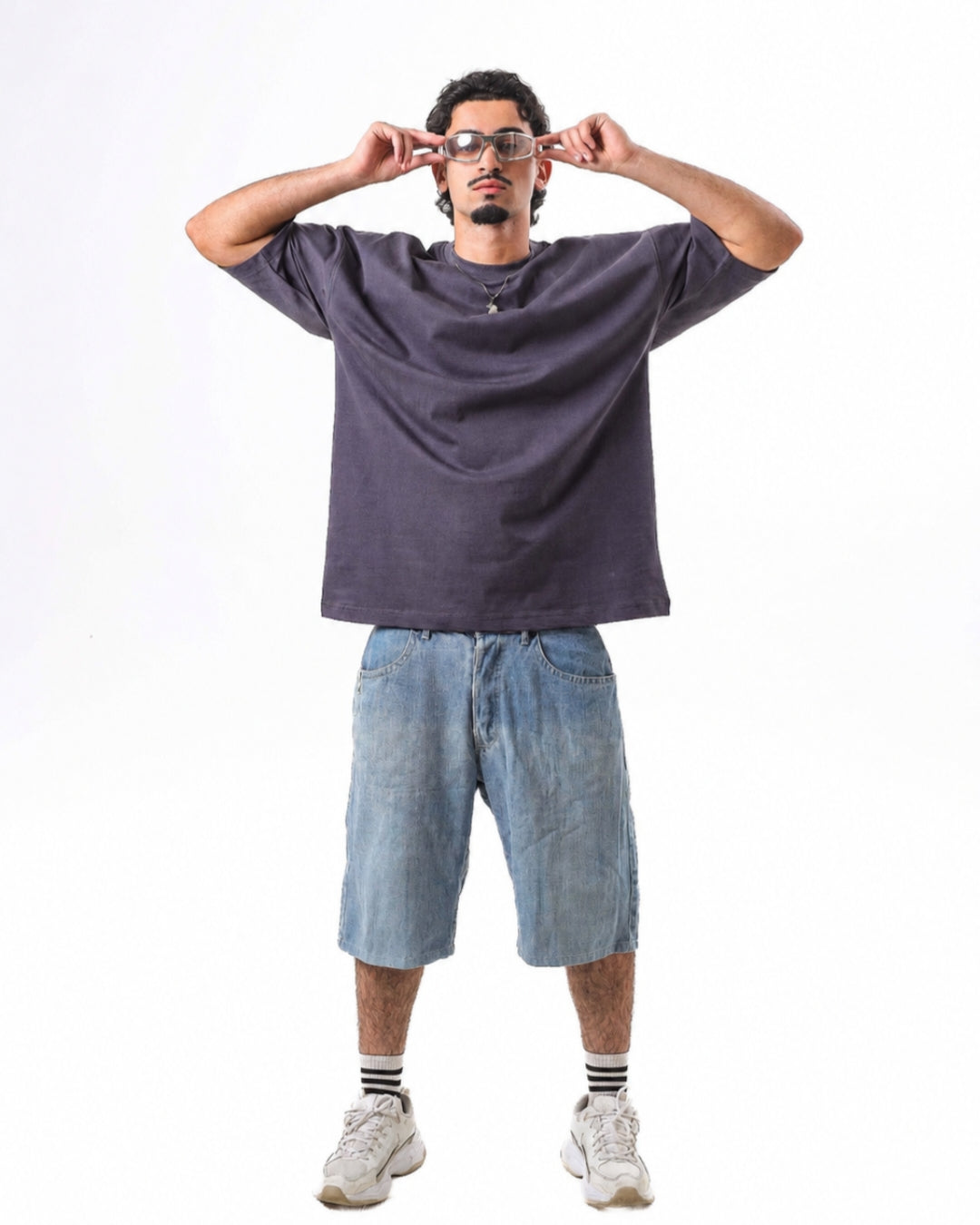 Oversized t-shirt -Dark gray color