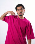 Oversized t-shirt -Fuchisa color