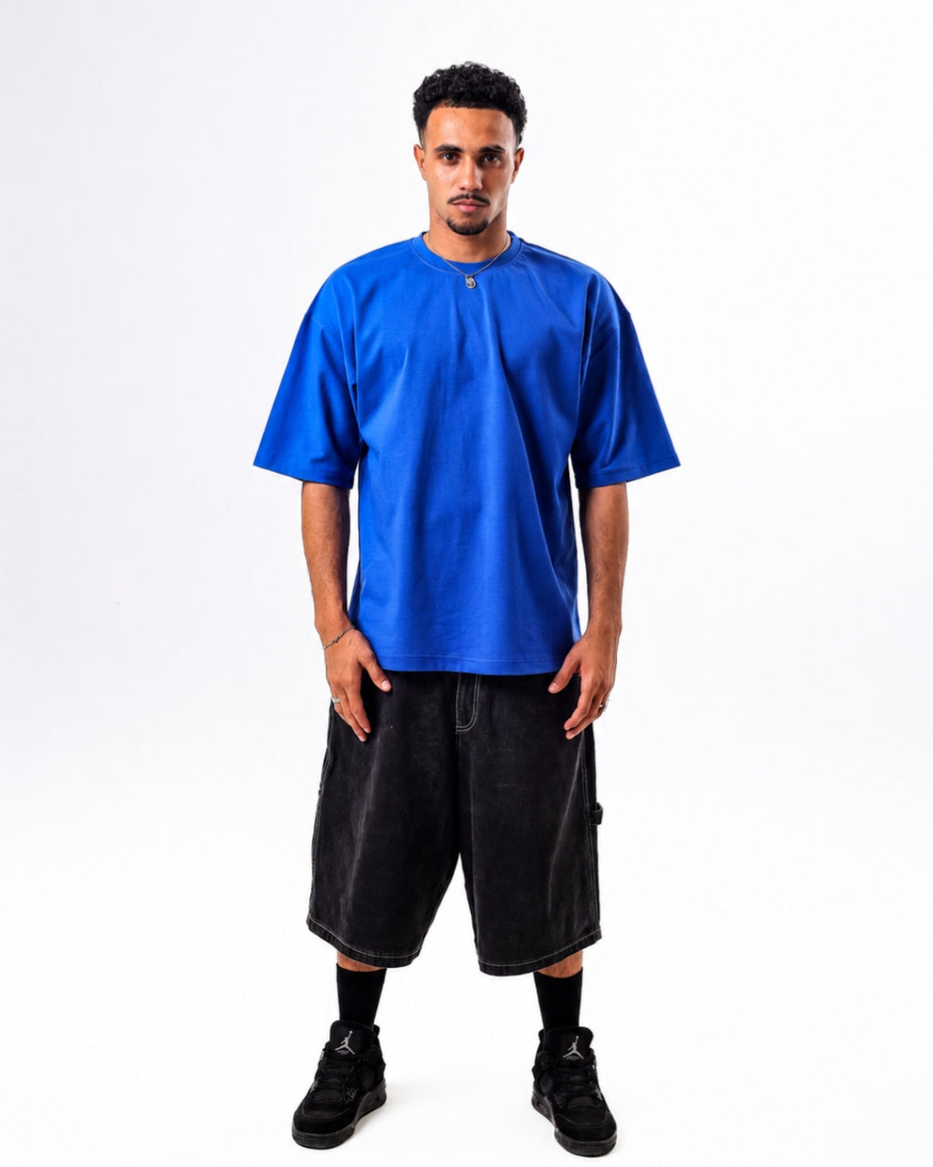Oversized t-shirt -Blue color