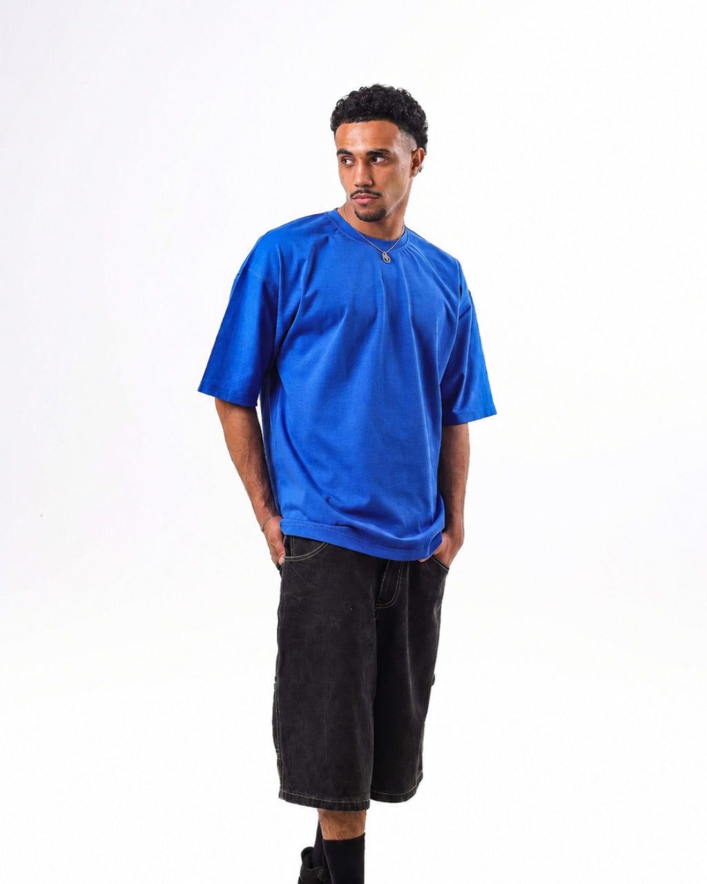 Oversized t-shirt -Blue color