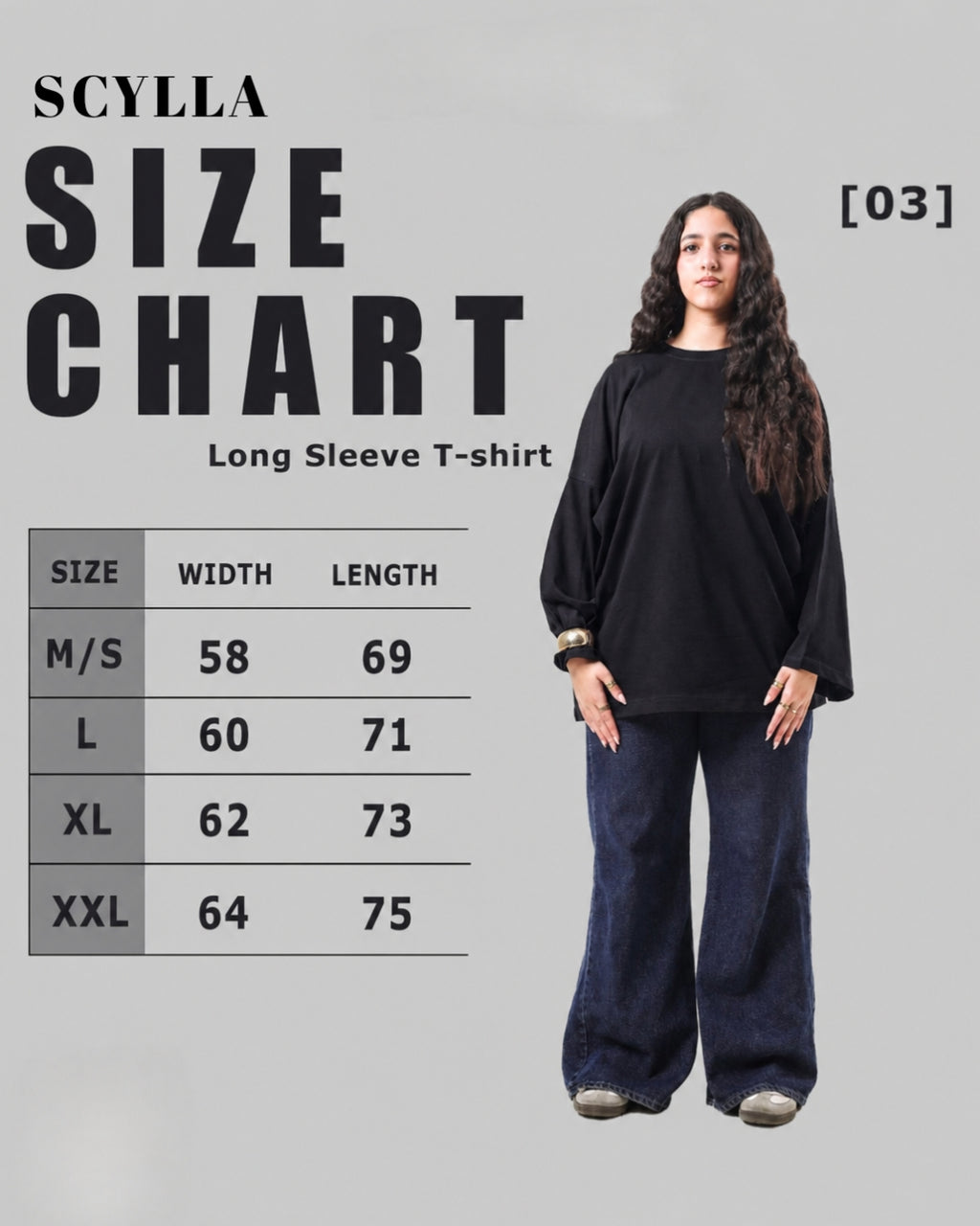 Long sleeve Oversized t-shirt -Black color