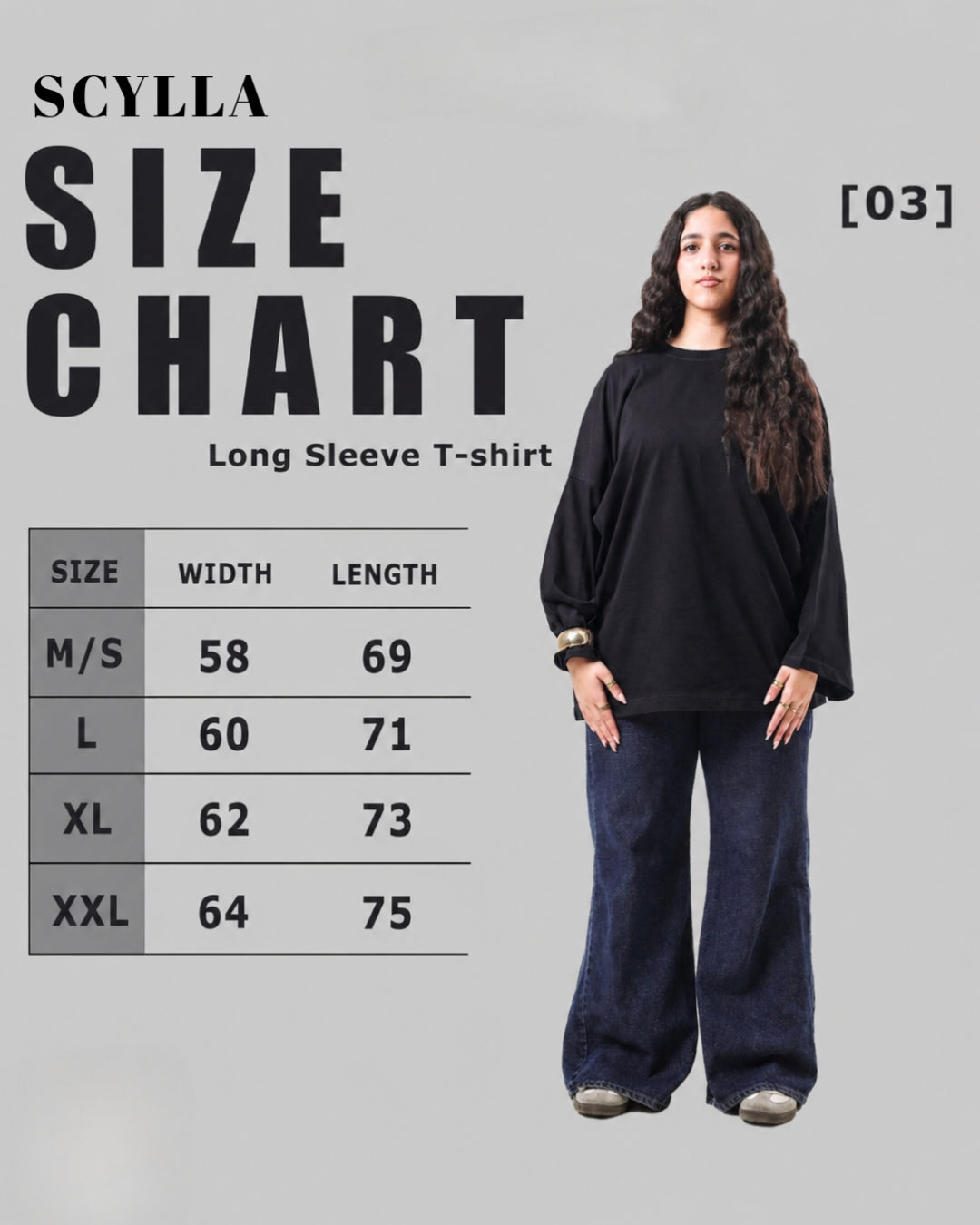 Long sleeve Oversized t-shirt -Black color