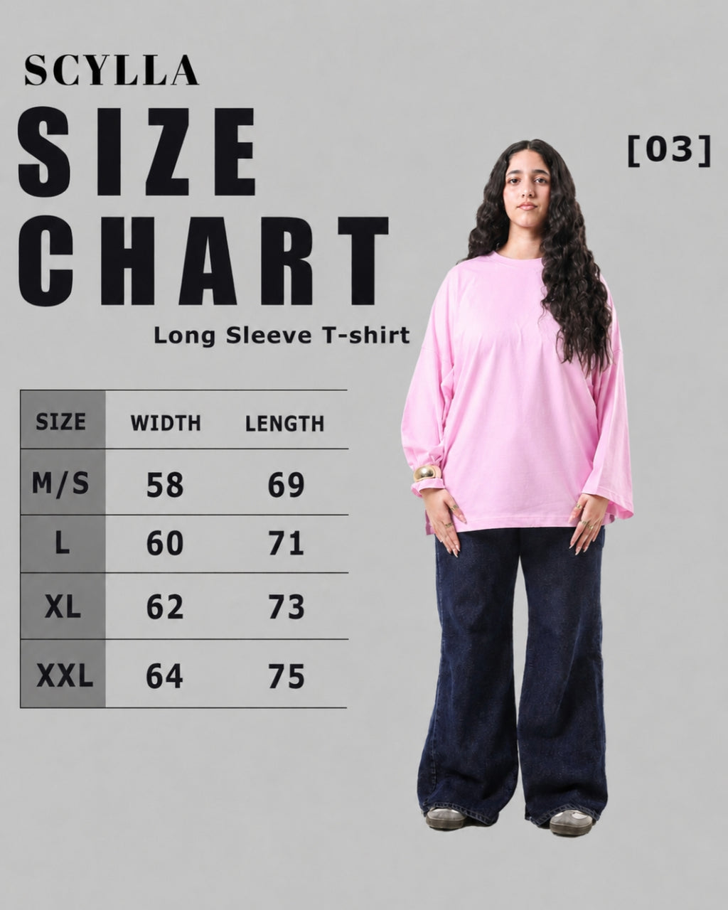 Long sleeve Oversized t-shirt -Pink color