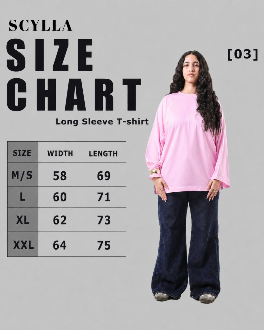 Long sleeve Oversized t-shirt -Pink color