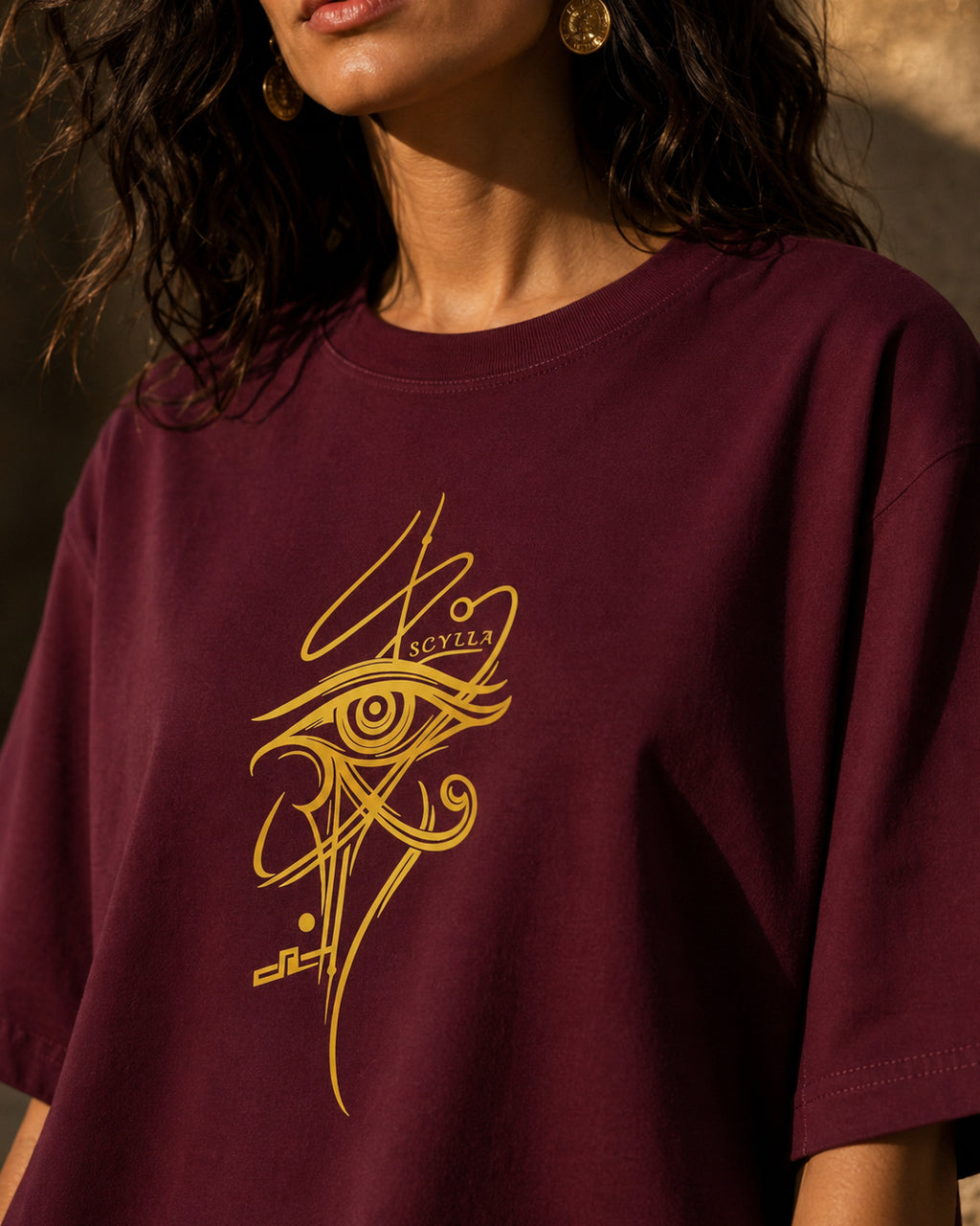 Mysterious Horus Eye Oversized T-Shirt