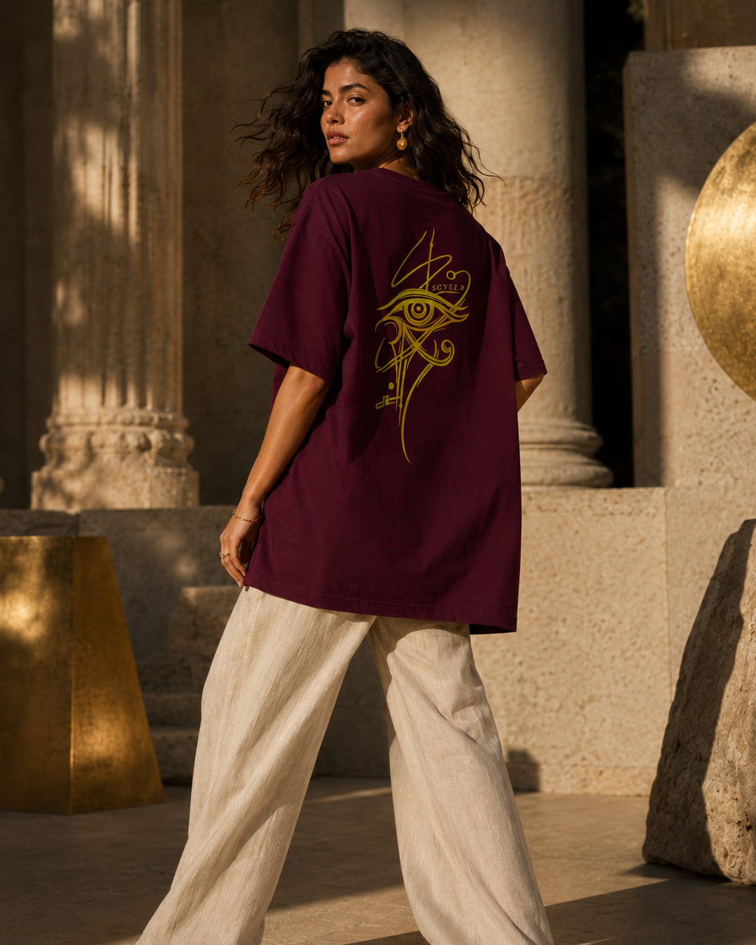 Mysterious Horus Eye Oversized T-Shirt