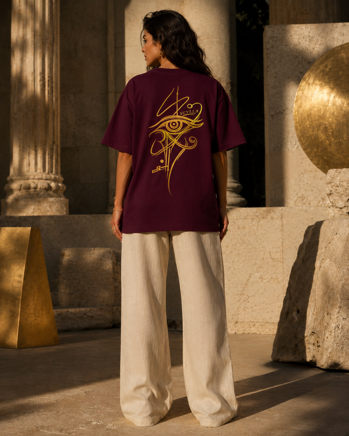 Mystrious Hours Eye Oversized T-Shirt