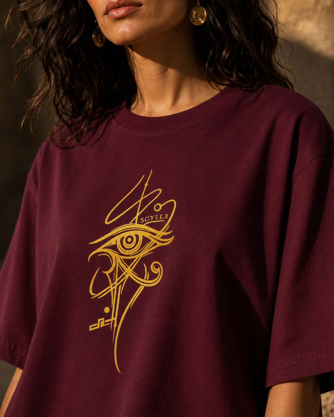 Mystrious Hours Eye Oversized T-Shirt