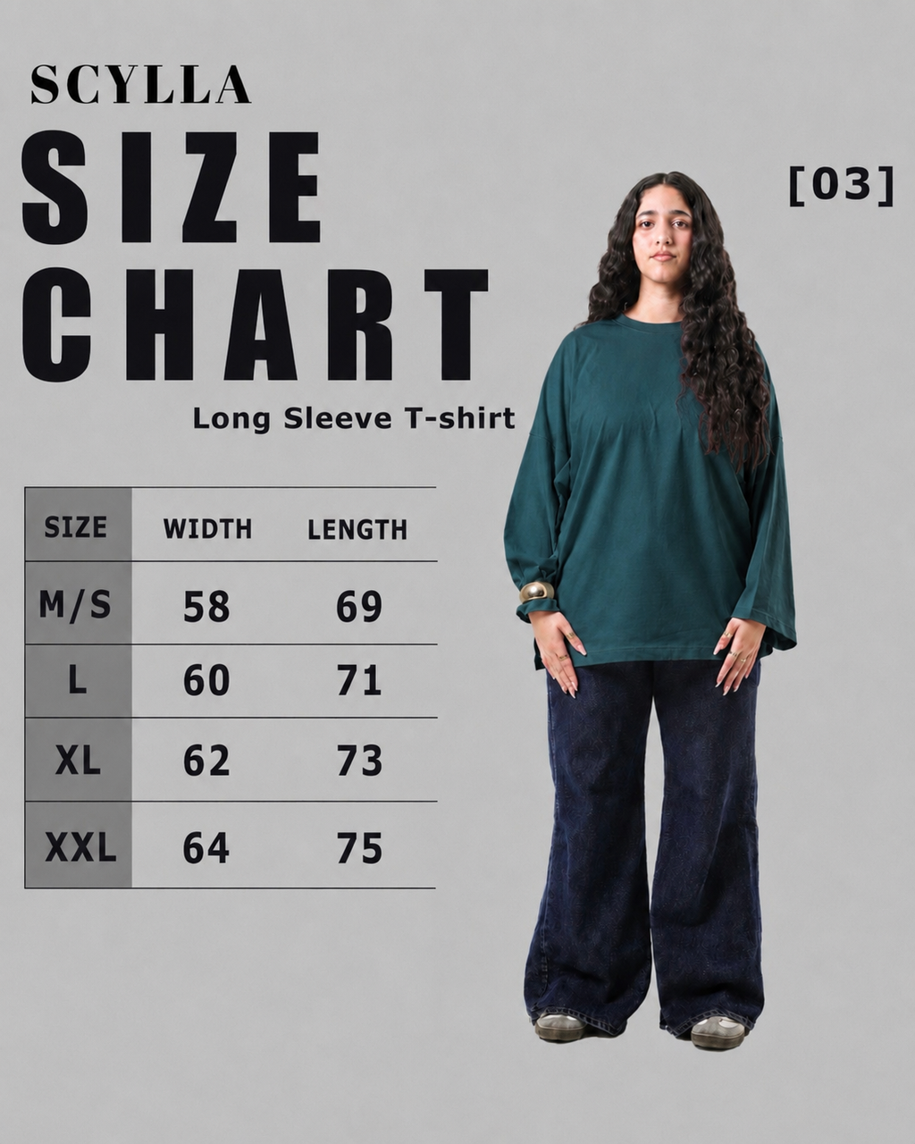 Long sleeve Oversized t-shirt -Dark Olive color