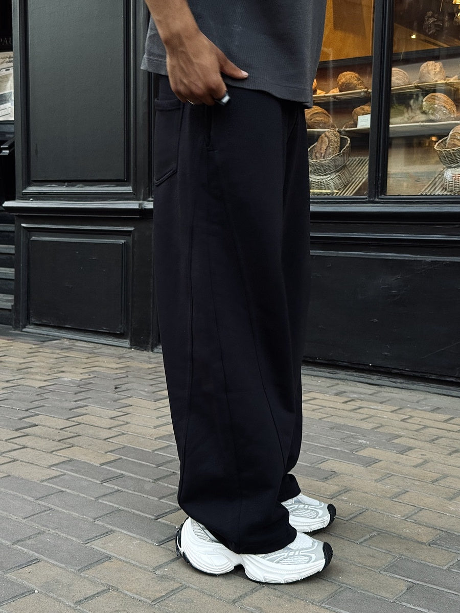 Balloon Fit Black SweatPants