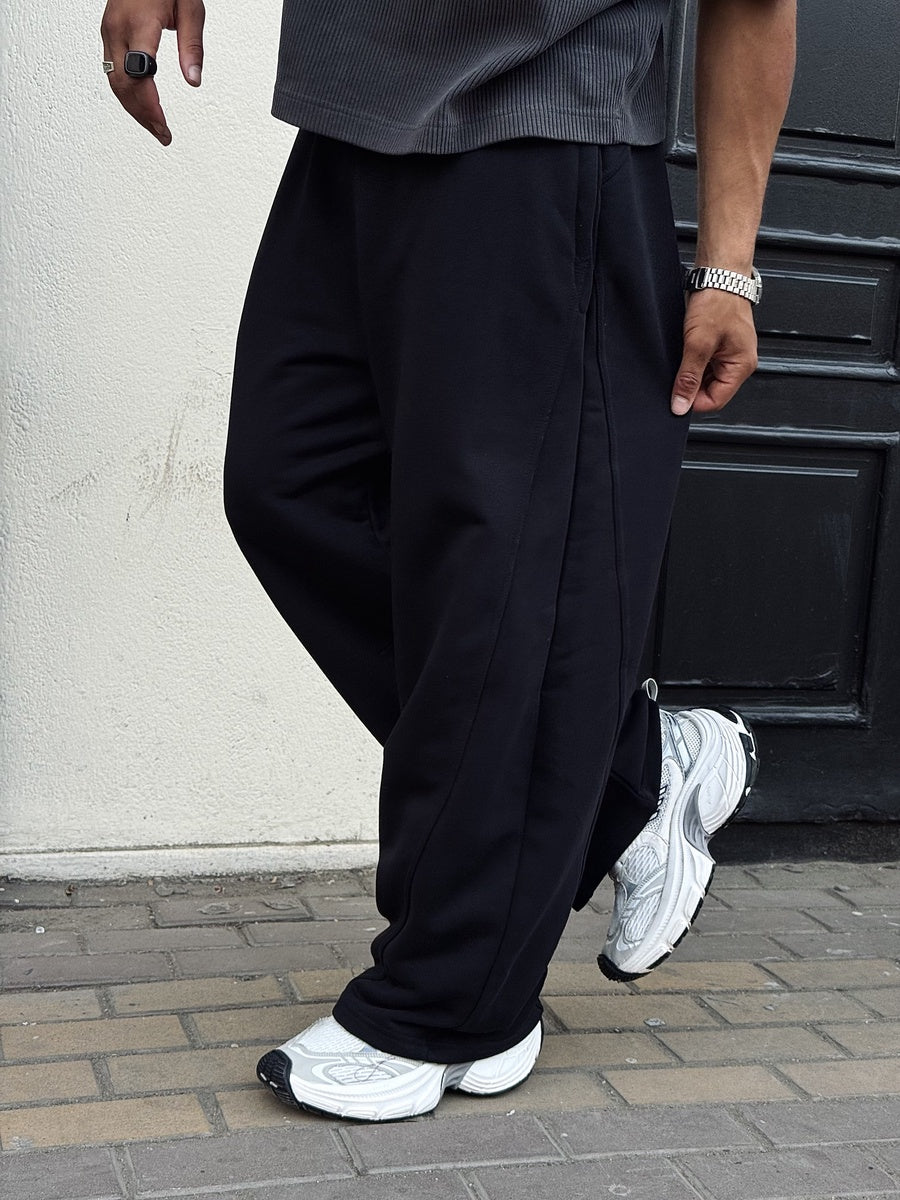 Balloon Fit Black SweatPants