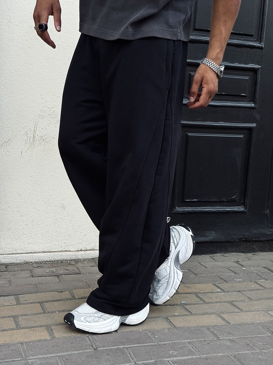 Balloon Fit Black SweatPants
